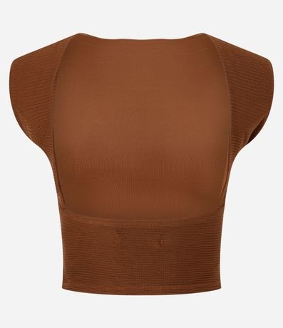 Blusa en Tejido Texturizado con Espalda Abierta 7