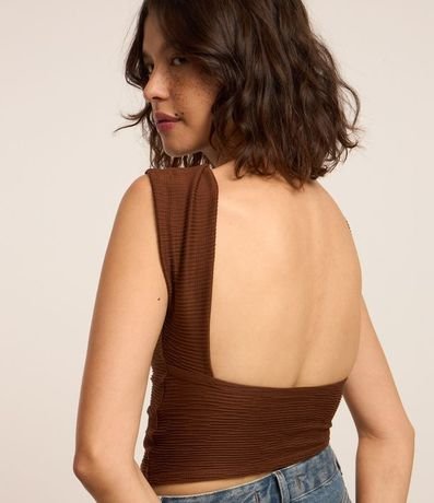 Blusa en Tejido Texturizado con Espalda Abierta 4