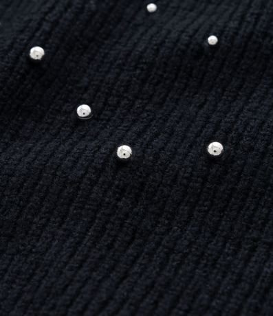Suéter Cropped en Punto Liviano con Tachas Curve & Plus Size 9