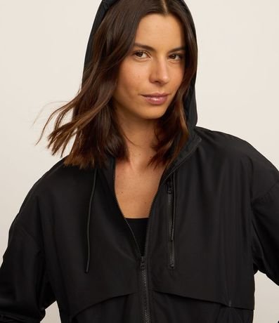 Campera Corta Vento Alargada con Saquito para Guardar