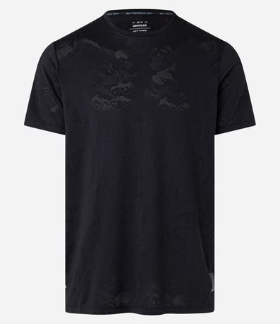 Remera Deportiva con Tecnologia Dry y Estampa Jacquard 5