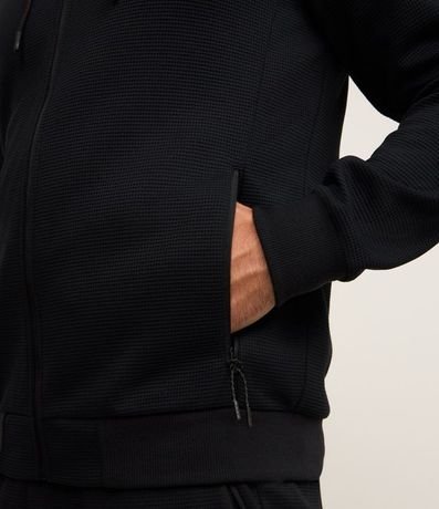 Saco Deportivo Texturizado con Raya Reflectante y Capucha 4