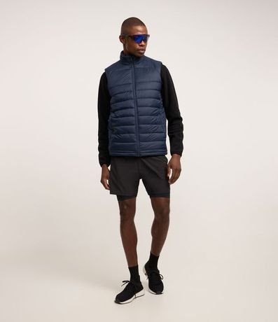 Chaleco Puffer Deportivo con Cuello Alto y Gajos 2