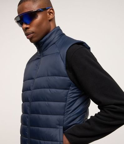 Chaleco Puffer Deportivo con Cuello Alto y Gajos 3