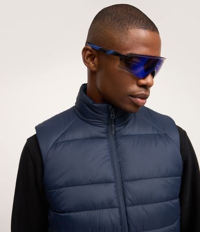 Chaleco Puffer Deportivo con Cuello Alto y Gajos 5