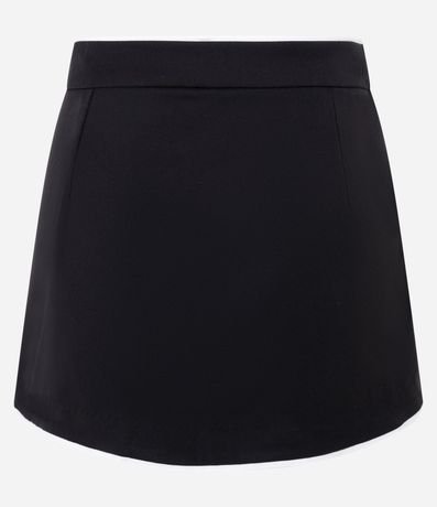 Short Pollera en Sastrería con Ribete Contrastante 6