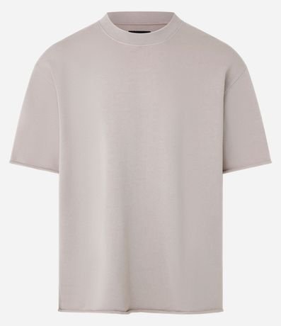 Camiseta de Punto con Dobladillo Recortado 5