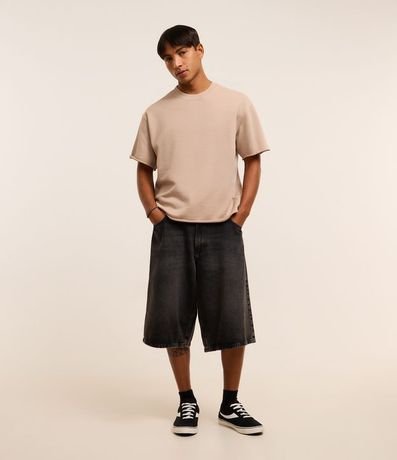 Camiseta de Punto con Dobladillo Recortado 2