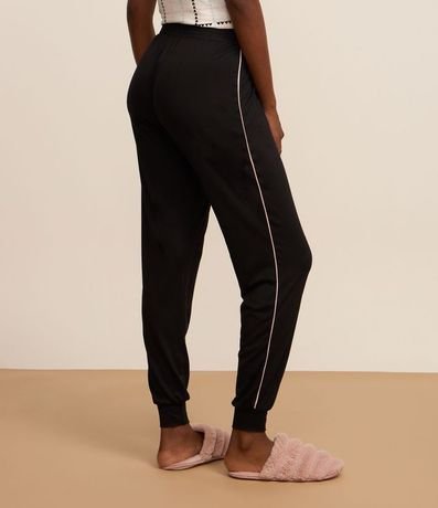 Pantalón de Pijama con Toque Suave y Detalle de Lazo 3