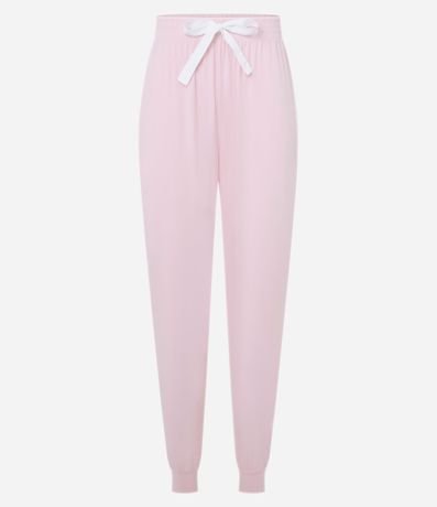 Pantalón de Pijama con Detalle de Lazo y Toque Suave 5