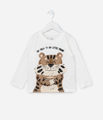 Remera Infantil con Estampa Interactiva Tigrito - Talle 1 a 5 años