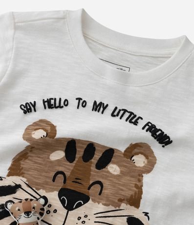 Remera Infantil con Estampa Interactiva Tigrito - Talle 1 a 5 años 5