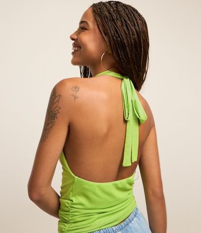 Blusa en Tule Frente Única con Lazo 2