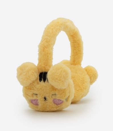 Orejeras Infantil en Pelúcia con Tigre Bordado – Talle U