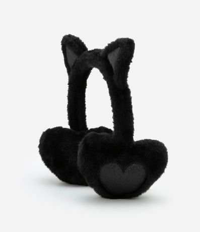 Orejeras Infantil con Orejitas y Bordado de Corazón - Talle único