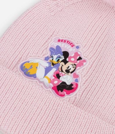 Gorro Infantil con Pompón y Bordado Minnie y Margarita - Talle único 3
