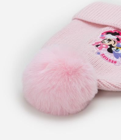 Gorro Infantil con Pompón y Bordado Minnie y Margarita - Talle único 4