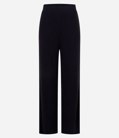 Pantalón recto Texturizada con Cintura Fija y Malla Calientita 5
