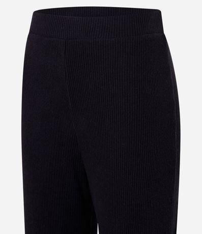 Pantalón recto Texturizada con Cintura Fija y Malla Calientita 6