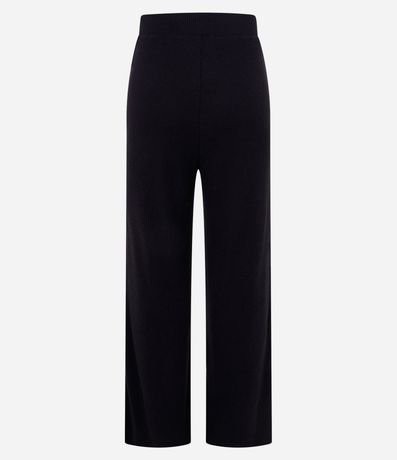 Pantalón recto Texturizada con Cintura Fija y Malla Calientita 7