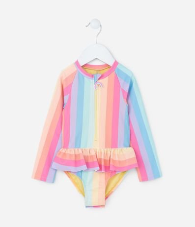 Malla Infantil con Protección UV y Volados - Talle 1 a 4 años