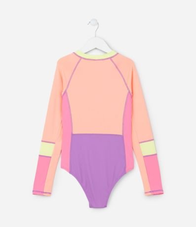 Malla Infantil con Protección UV y Estampa Bloques de Color - Talle 5 a 14 años 2