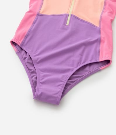 Malla Infantil con Protección UV y Estampa Bloques de Color - Talle 5 a 14 años 4