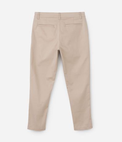 Pantalón Slim en Sarga Cintura con Trabillas y Bolsillo 9