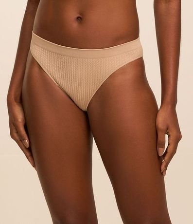 Bombacha Bikini en Poliamida con Lateral Mediano y Textura Acanalada 2