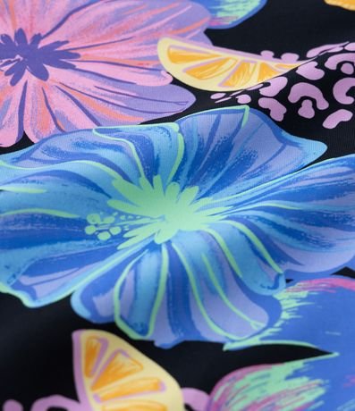 Malla Infantil con Protección UV y Estampa Floral - Talle 5 a 14 años 3