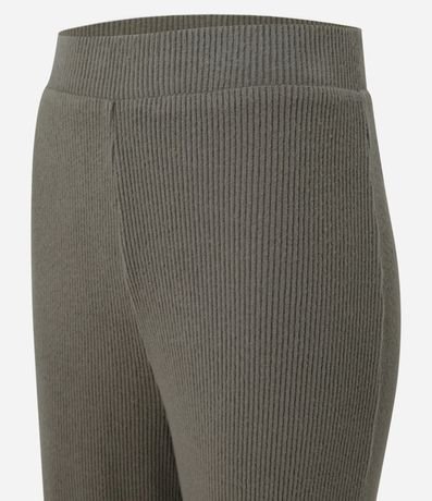 Pantalón recto Texturizada con Cintura Fija y Malla Calientita 6