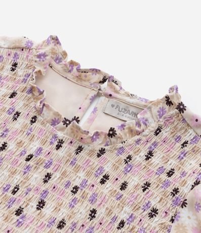 Vestido Infantil con Estampa Floral - Talle 5 a 14 años 4