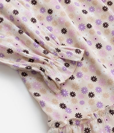 Vestido Infantil con Estampa Floral - Talle 5 a 14 años 5