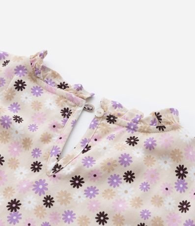 Vestido Infantil con Estampa Floral - Talle 5 a 14 años 6