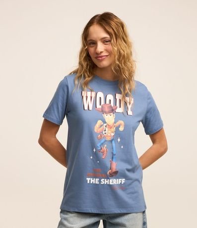 Remera T-shirt en Algodón con Estampa Woody
