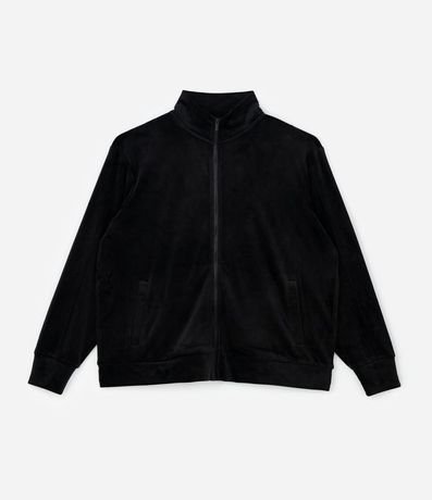 Campera Deportiva en Plush con Cuello Alto Curve & Plus Size 5