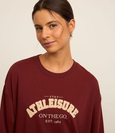 Saco Cerrado Deportivo en Algodón con Bordado Athleisure