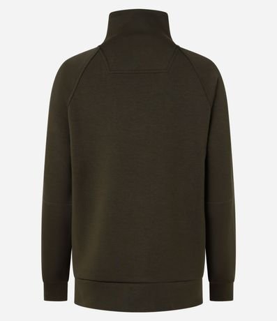 Saco Deportivo en Microfibra Pesada Liso con Cuello Alto y Recortes 8