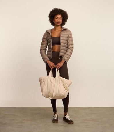 Campera en Tejido Tecnológico con Efecto Puffer 4