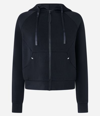 Campera Deportiva en Microfibra Pesada con Bolsillos y Capucha 4