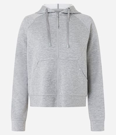 Campera Deportiva en Microfibra Pesada con Bolsillos y Capucha 4