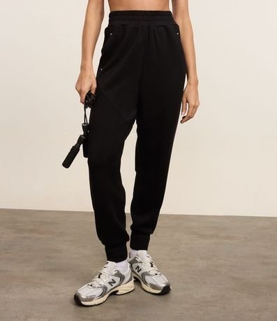 Pantalón Jogger Deportiva en Microfibra Pesada con Bolsillos 2