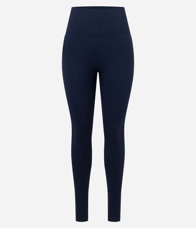 Pantalón Legging Deportiva Acanalado en Rib Seamless