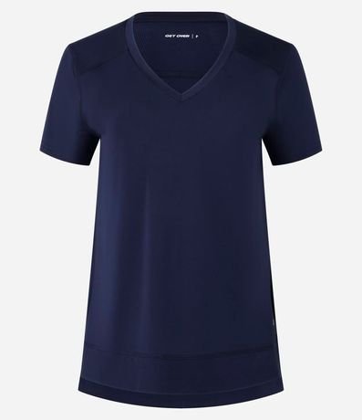 Remera Deportiva en Microfibra Escote V 5