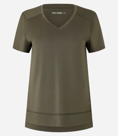 Remera Deportiva en Microfibra Escote V 6