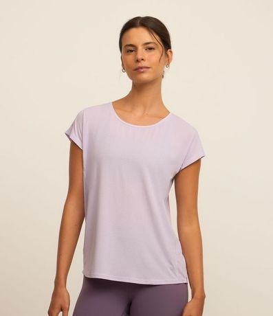 Remera en Microfibra con Escote Redondo