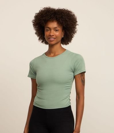 Remera Deportiva en Microfibra con Franzidos 3