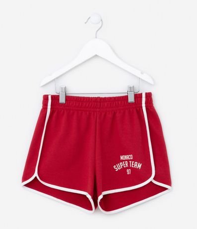 Short Runner Infantil con Bies Contrastantes - Talle 5 a 14 años