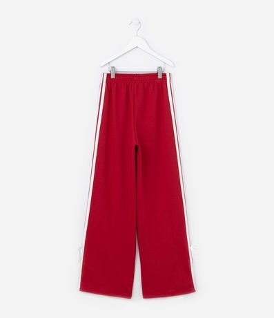 Pantalón Recto Infantil con Rayas y Moña - Talle 7 a 14 años 2