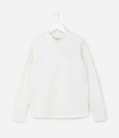 Suéter Infantil en Fleece con Cuello Alto - Talle 5 a 14 años